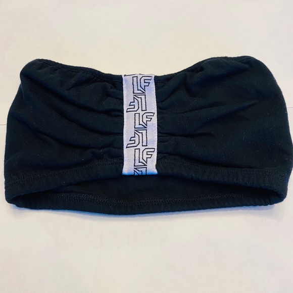 LF Tops - LF THE BRND DIGITAL CINCHED TUBE TOP WITH LF TAPE